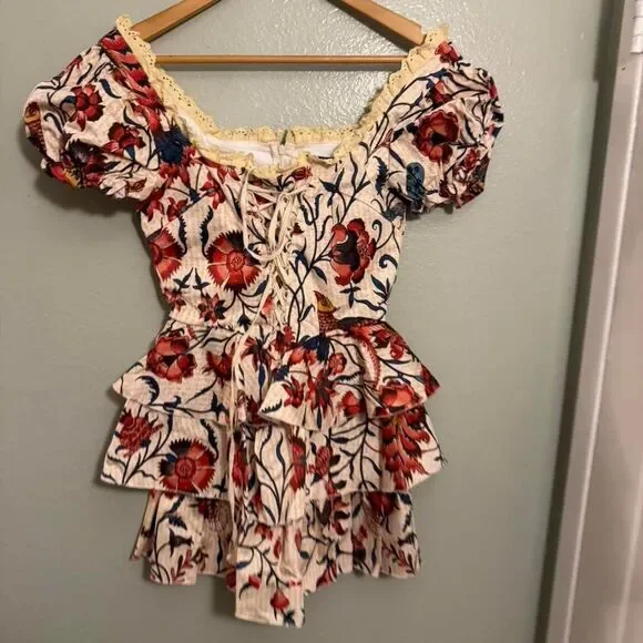 Current Mood by Dolls Kill off-the-shoulder floral mini dress - Picture 3 of 5